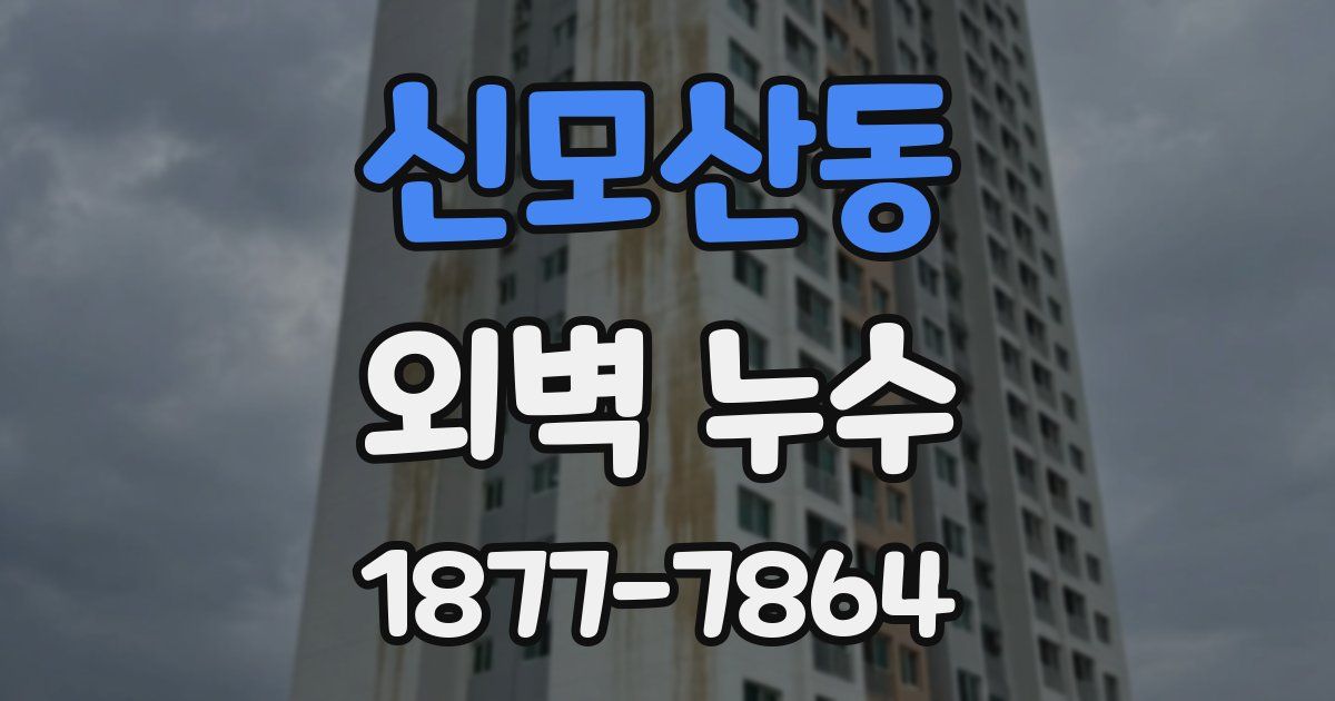 신모산동 외벽 누수
