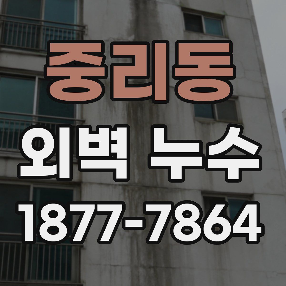 중리동 외벽 누수