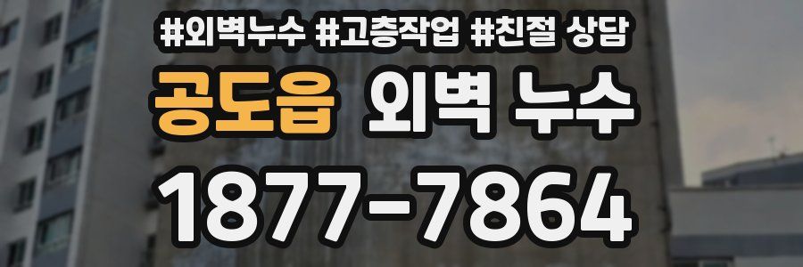 공도읍 외벽 누수