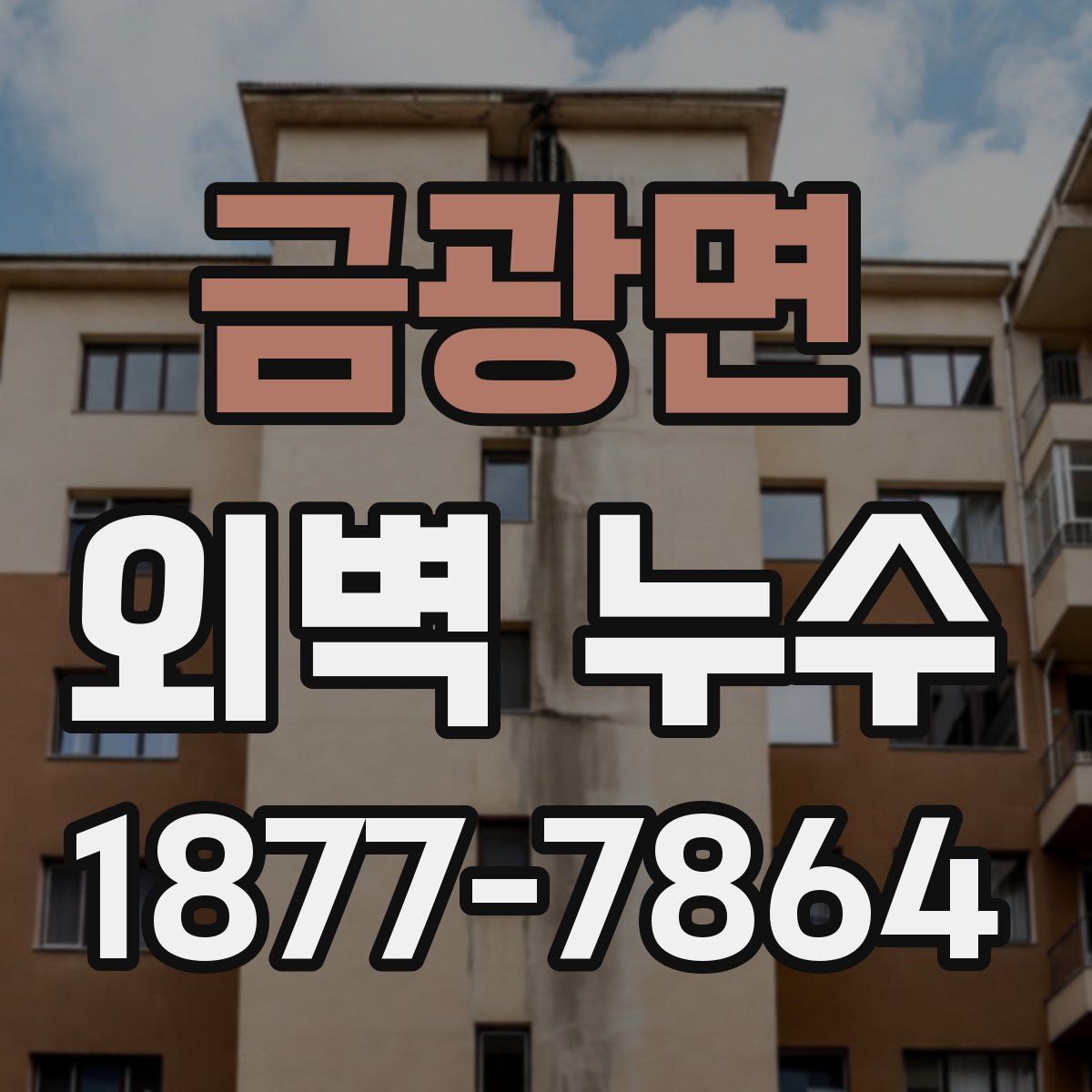 금광면 외벽 누수