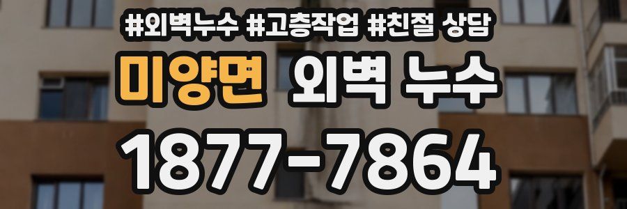 미양면 외벽 누수