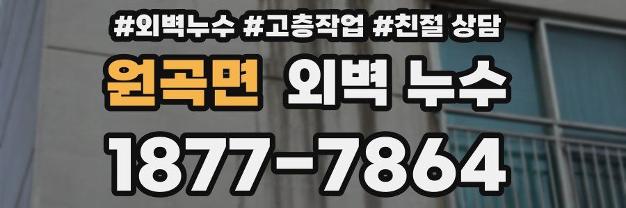 원곡면 외벽 누수