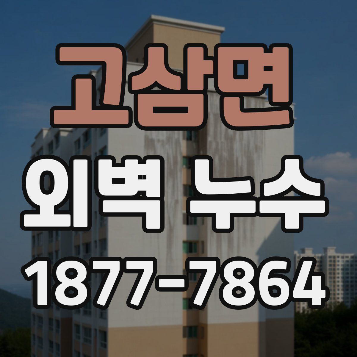 고삼면 외벽 누수
