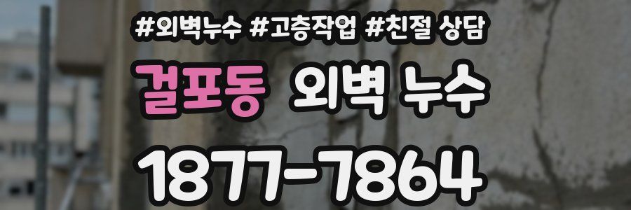 걸포동 외벽 누수