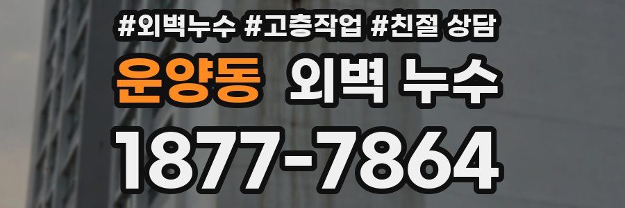 운양동 외벽 누수