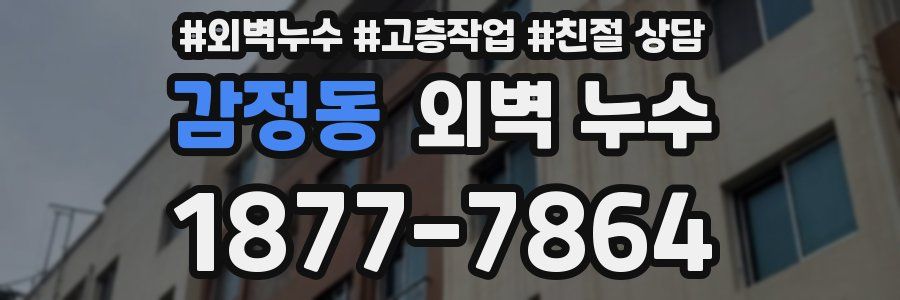 감정동 외벽 누수