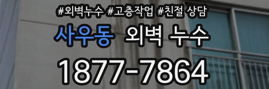 사우동 외벽 누수
