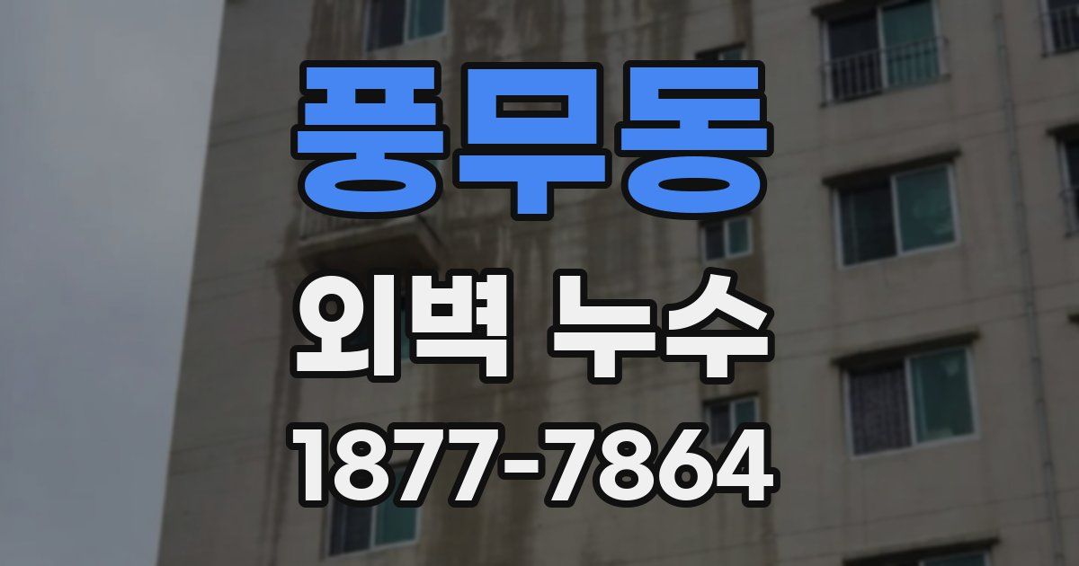 풍무동 외벽 누수