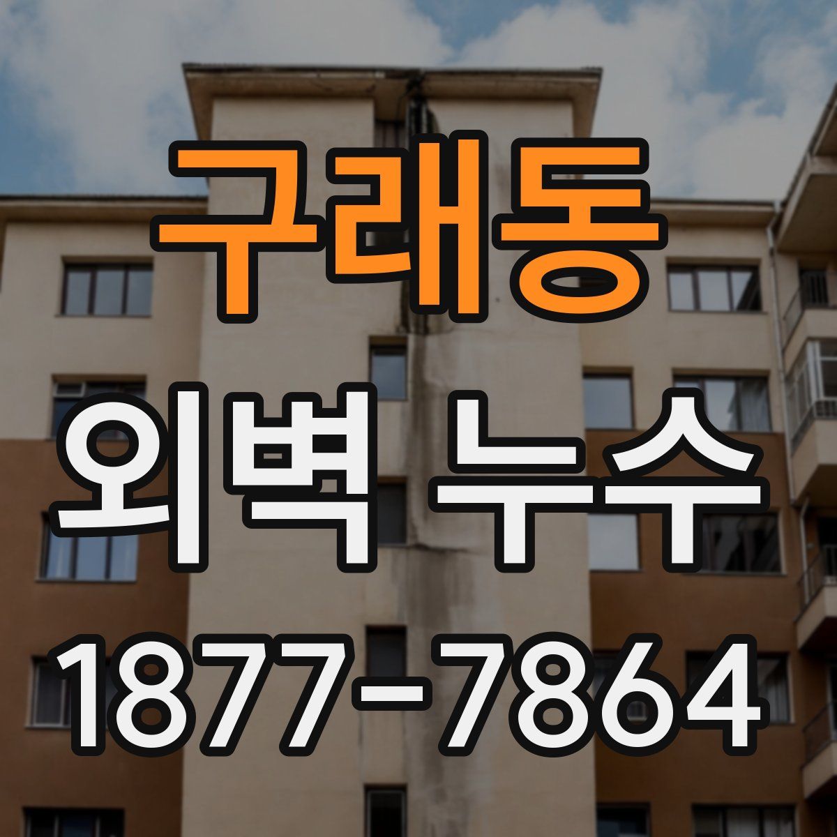 구래동 외벽 누수