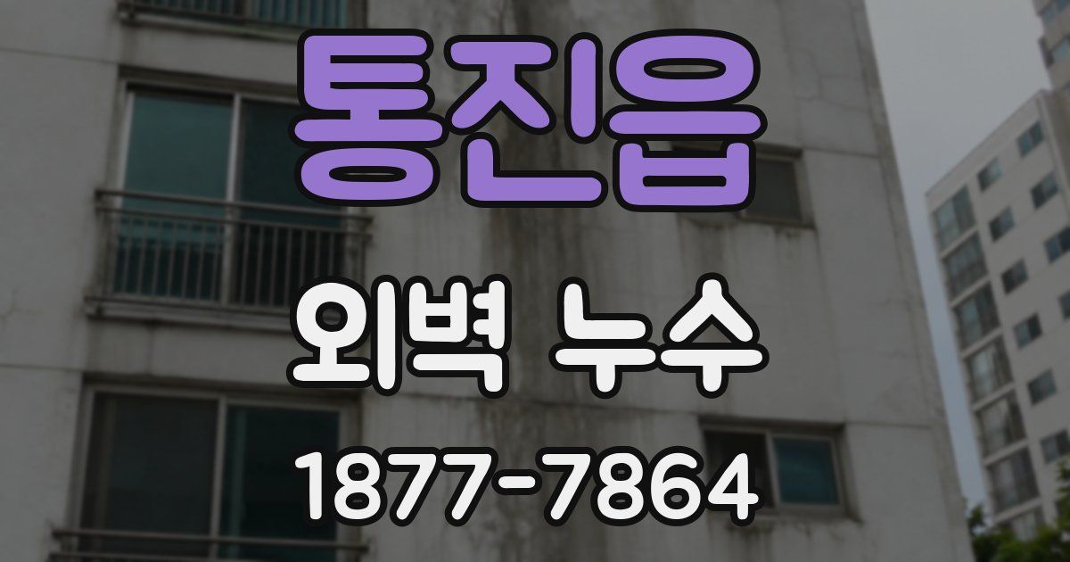 통진읍 외벽 누수
