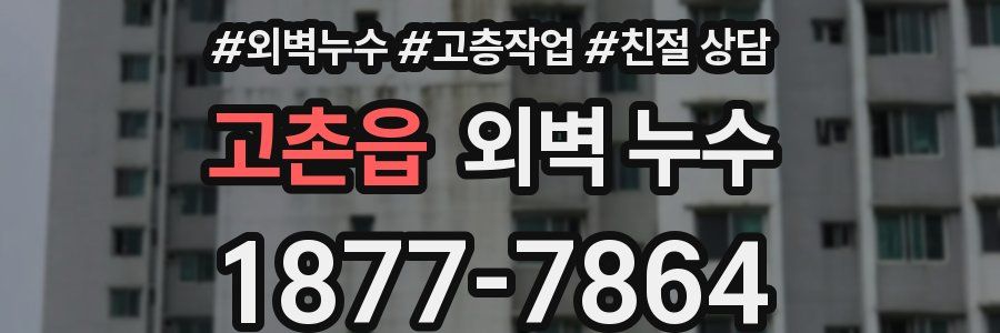 고촌읍 외벽 누수
