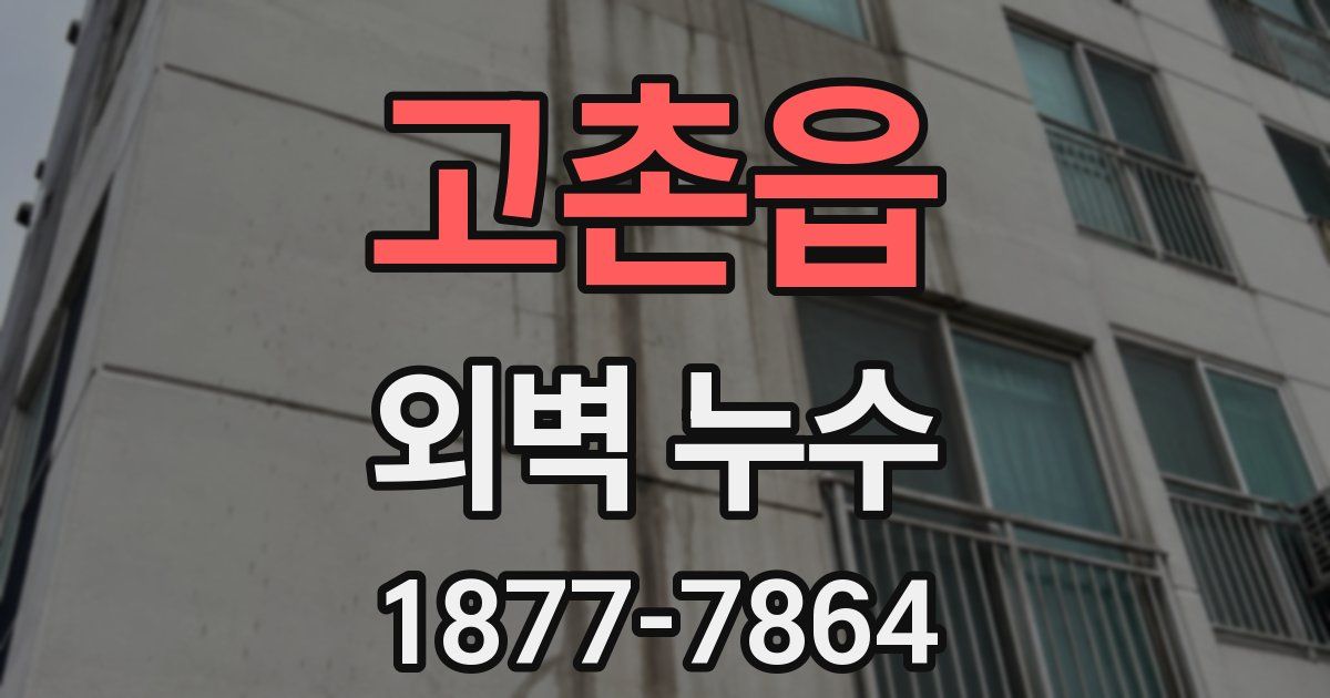 고촌읍 외벽 누수