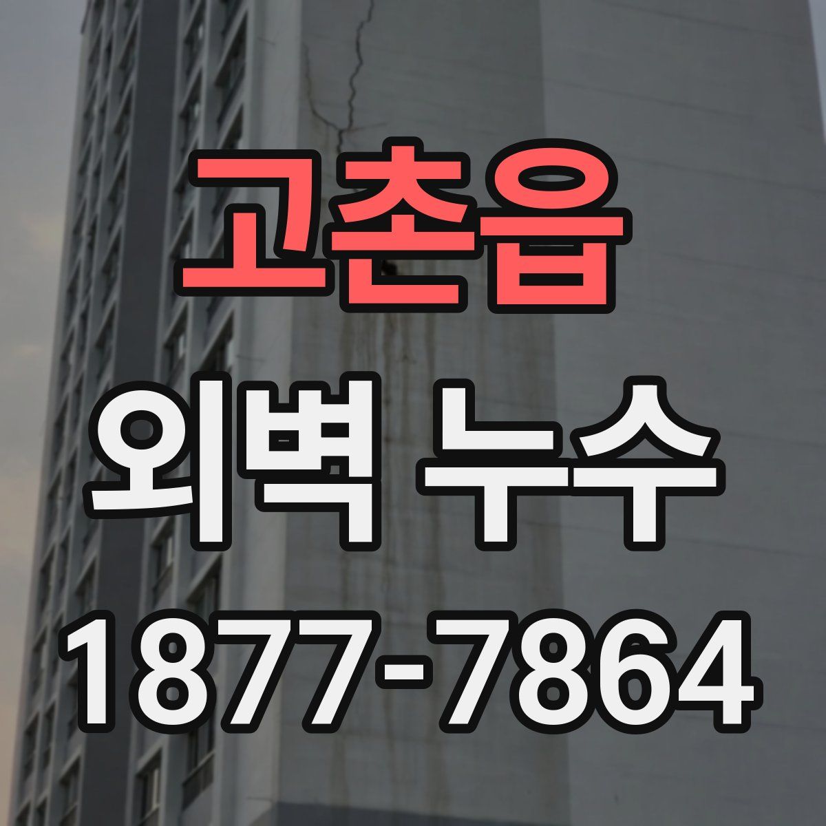 고촌읍 외벽 누수