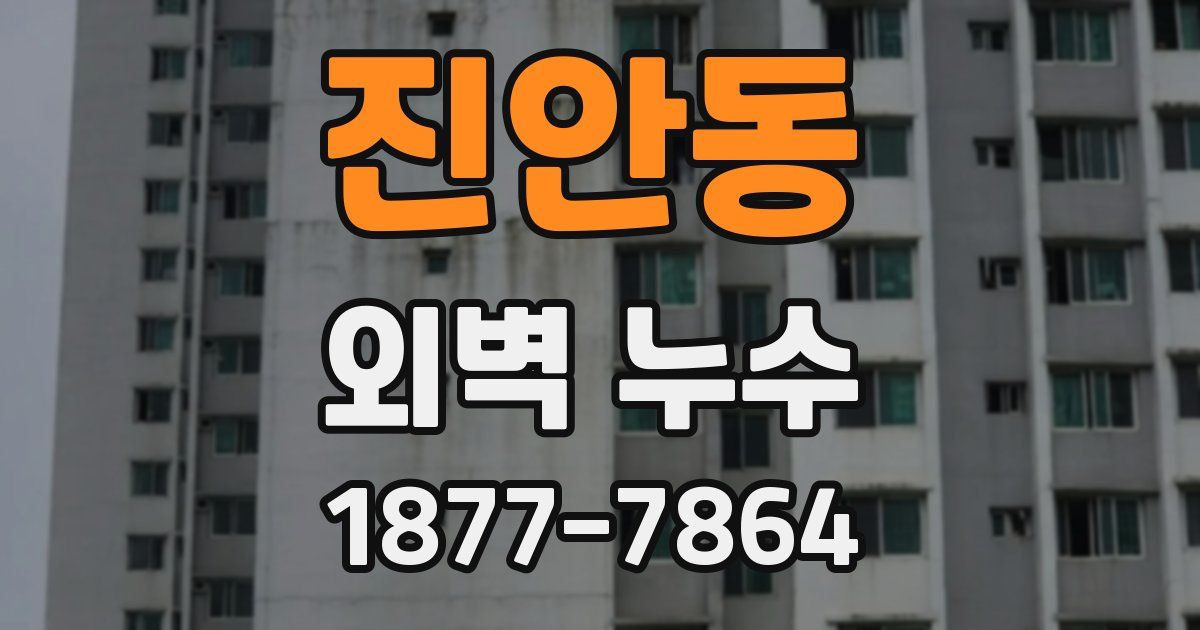 진안동 외벽 누수