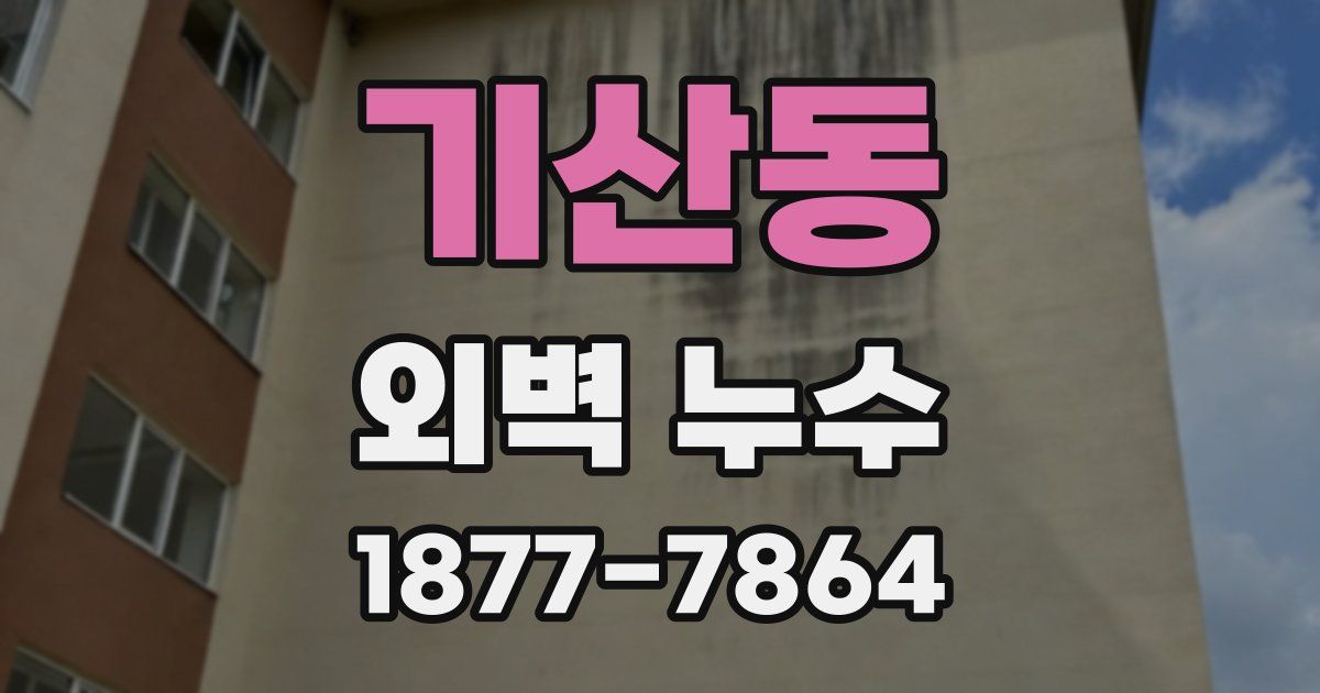기산동 외벽 누수
