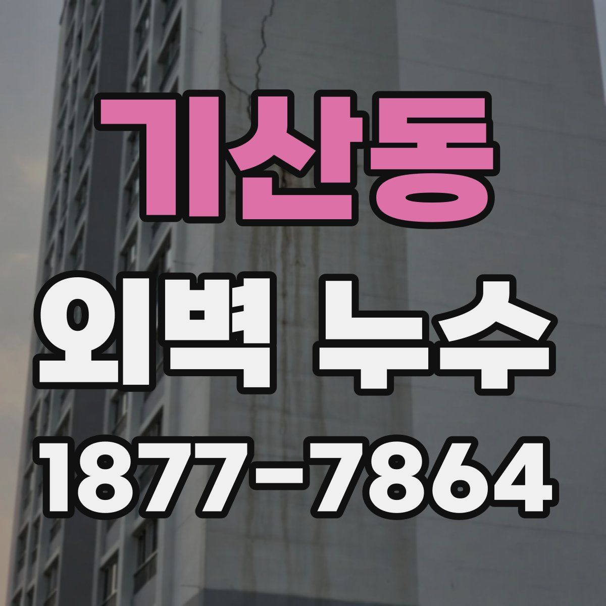 기산동 외벽 누수