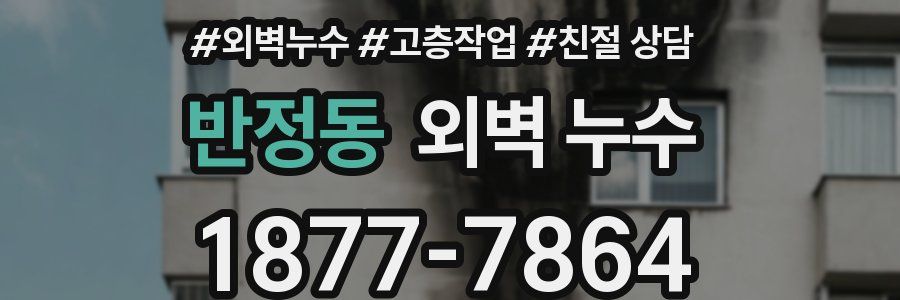 반정동 외벽 누수