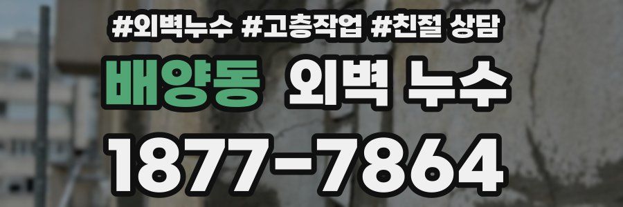 배양동 외벽 누수
