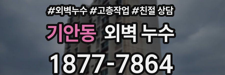 기안동 외벽 누수