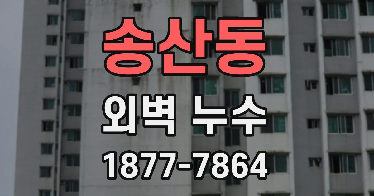 송산동 외벽 누수