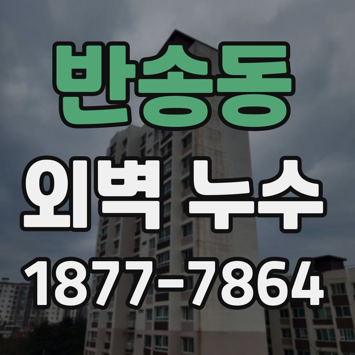 반송동 외벽 누수