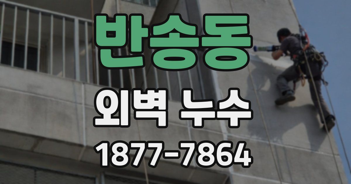 반송동 외벽 누수