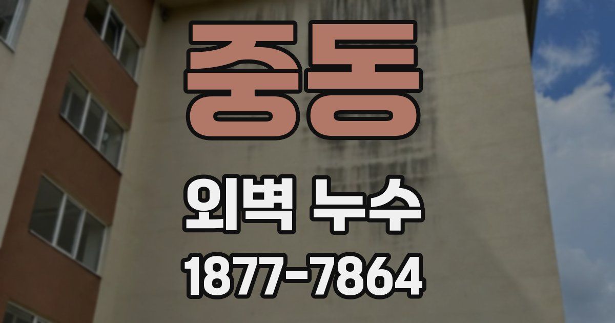 중동 외벽 누수