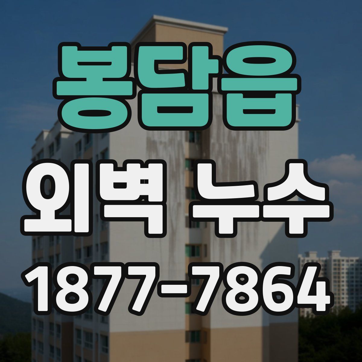 봉담읍 외벽 누수