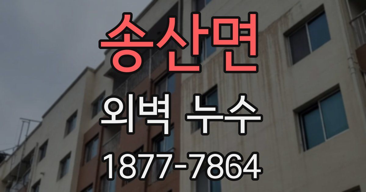 송산면 외벽 누수