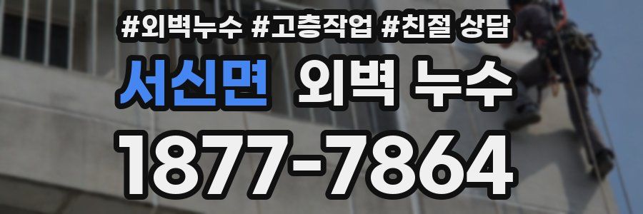 서신면 외벽 누수