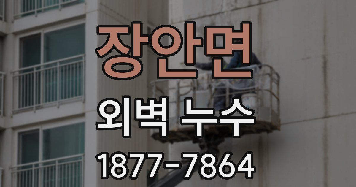 장안면 외벽 누수