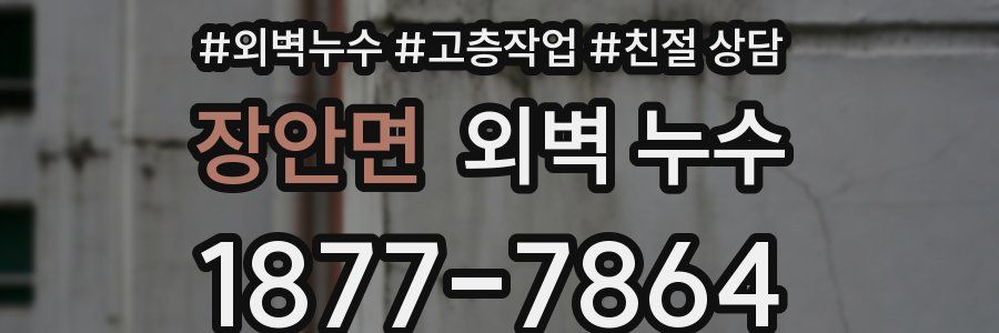 장안면 외벽 누수