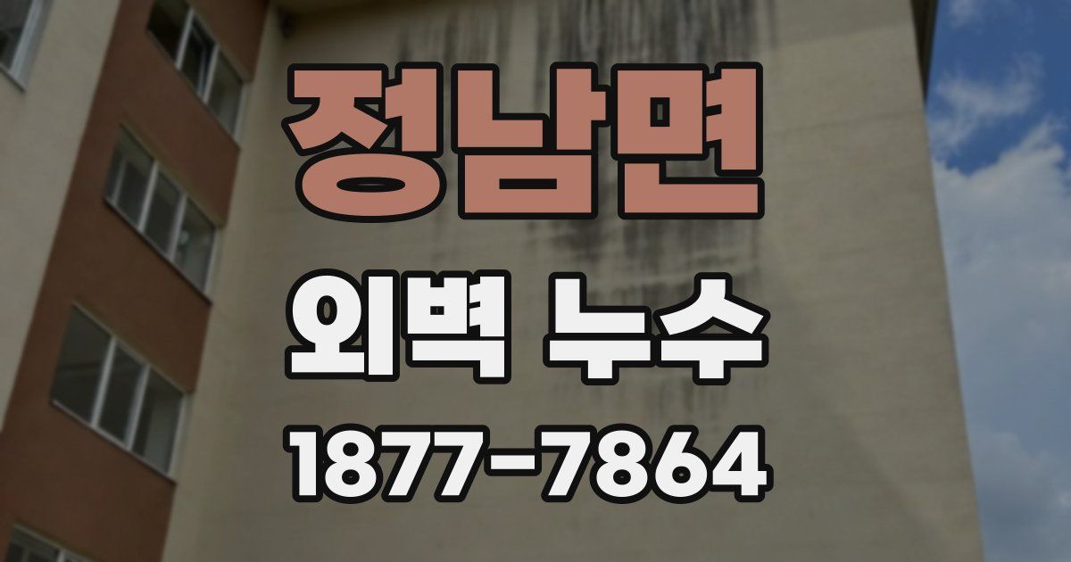 정남면 외벽 누수