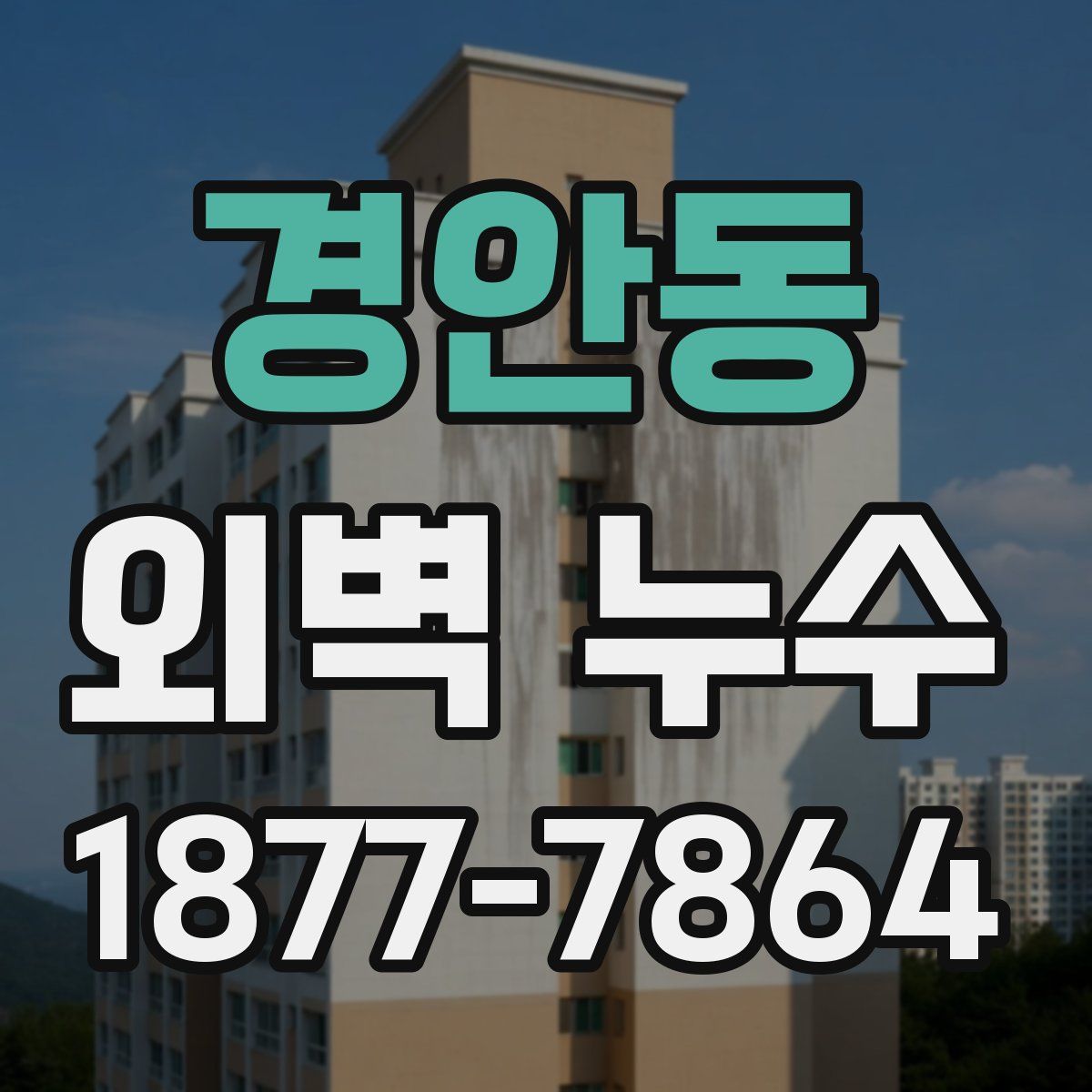 경안동 외벽 누수