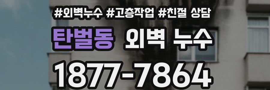 탄벌동 외벽 누수