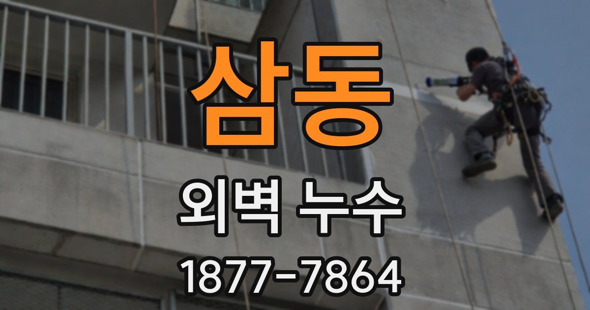 삼동 외벽 누수