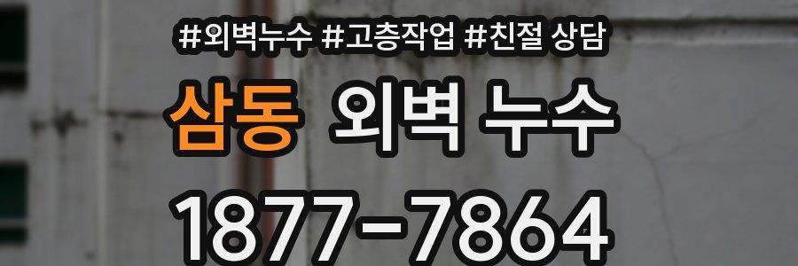 삼동 외벽 누수
