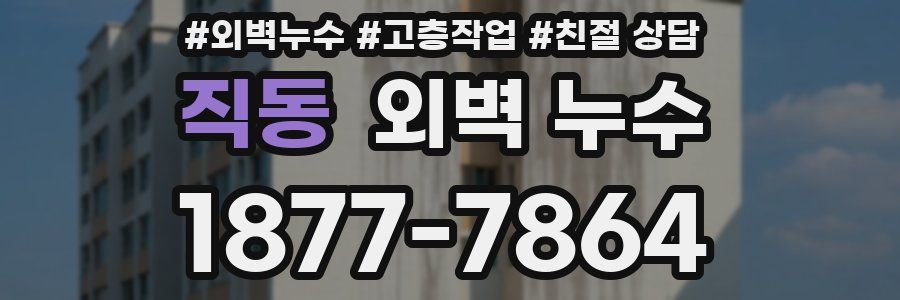 직동 외벽 누수