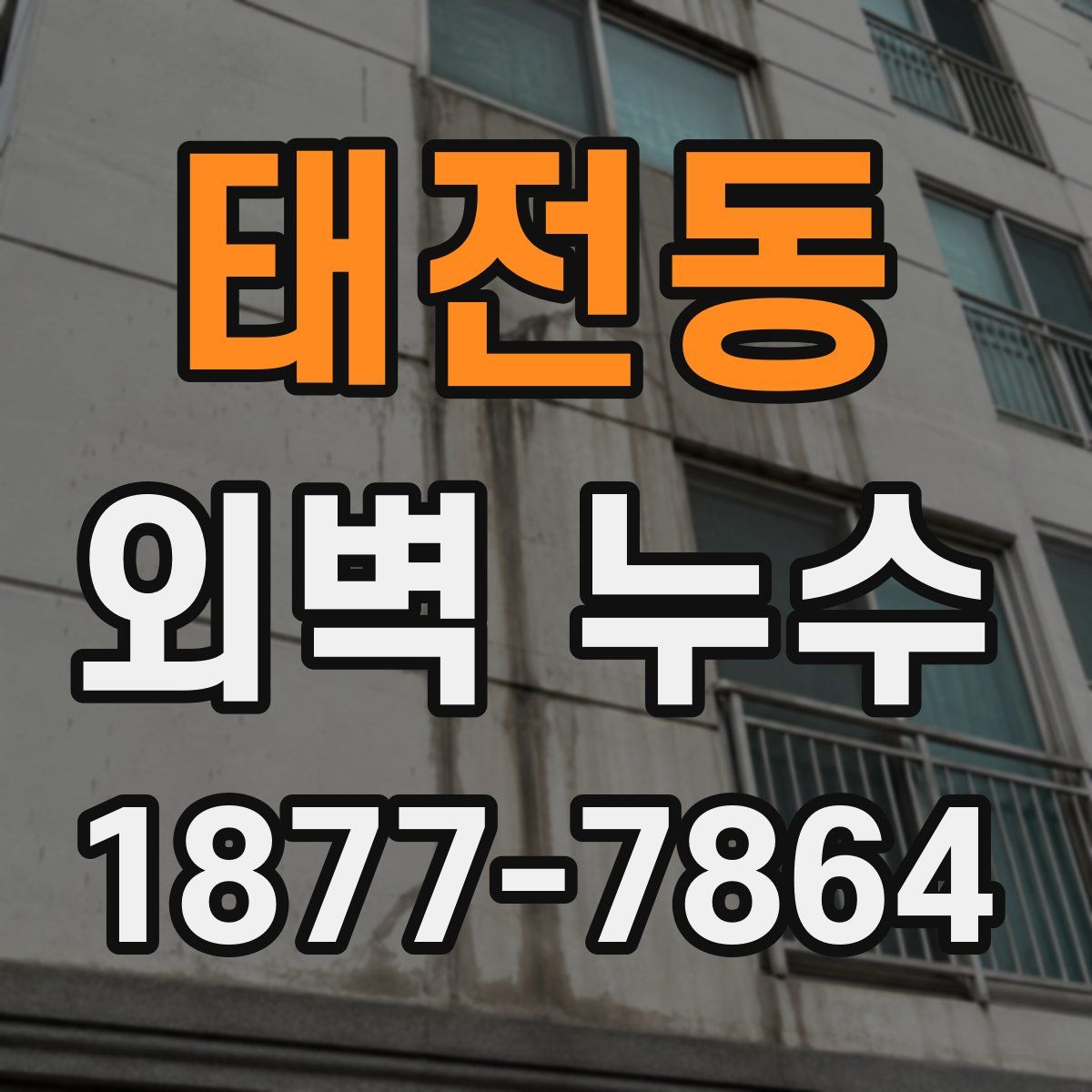 태전동 외벽 누수