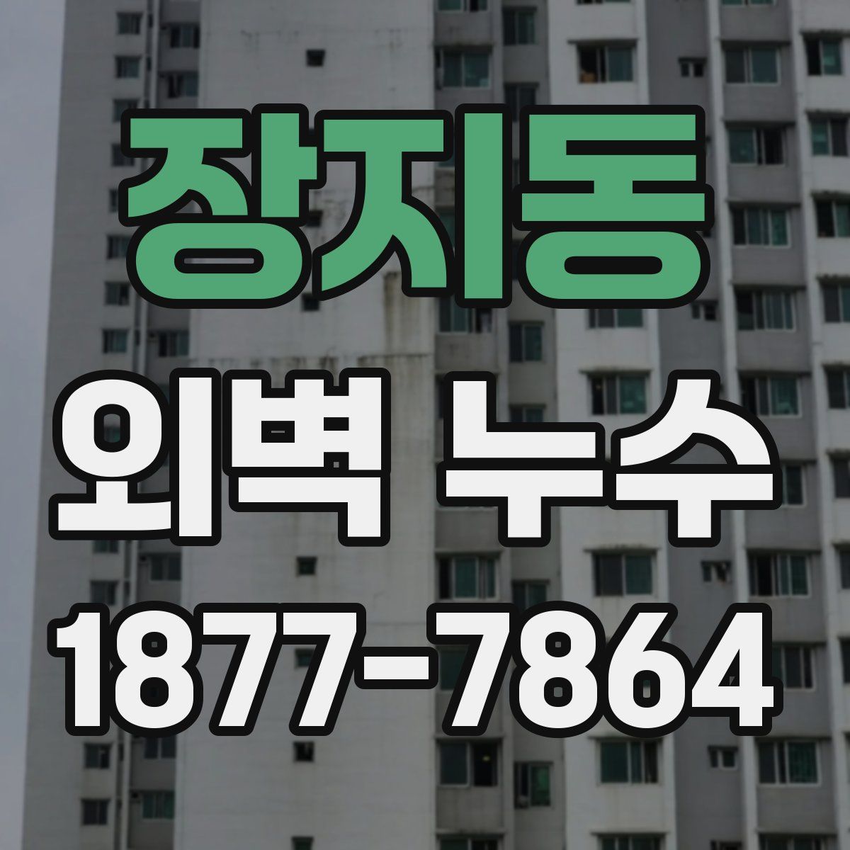 장지동 외벽 누수