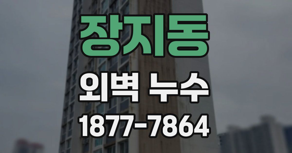 장지동 외벽 누수