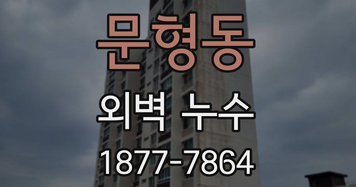 문형동 외벽 누수
