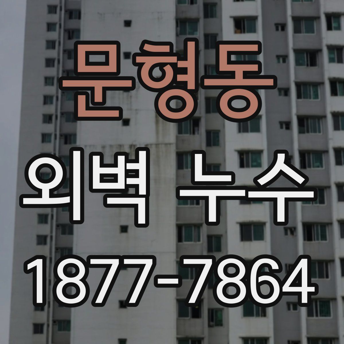 문형동 외벽 누수