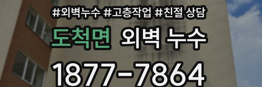 도척면 외벽 누수