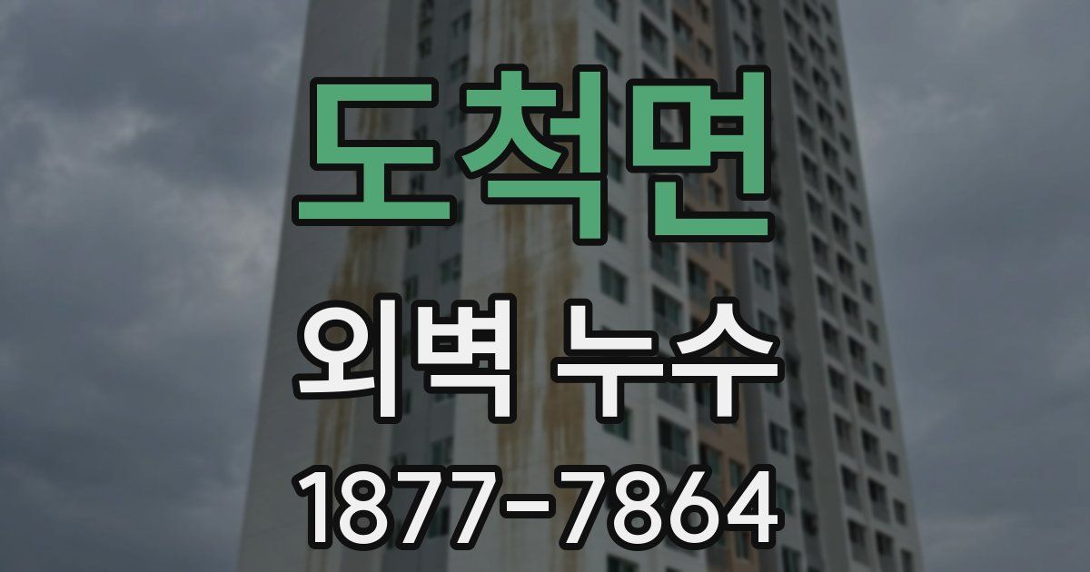 도척면 외벽 누수