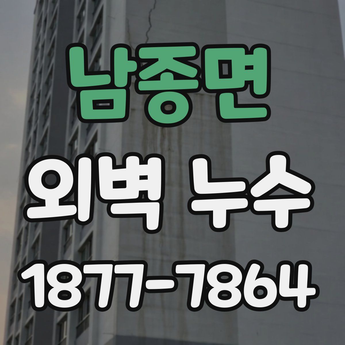 남종면 외벽 누수