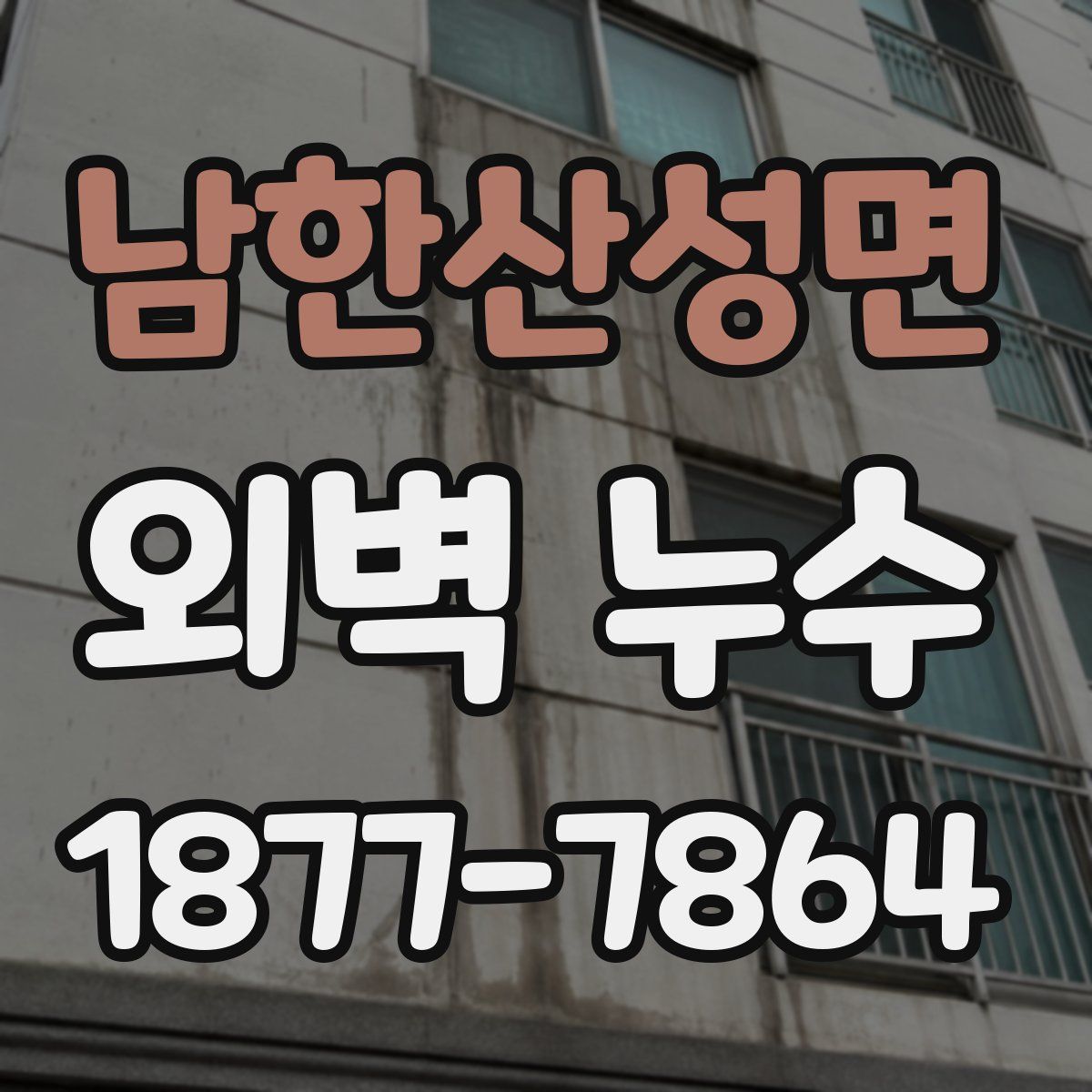 남한산성면 외벽 누수