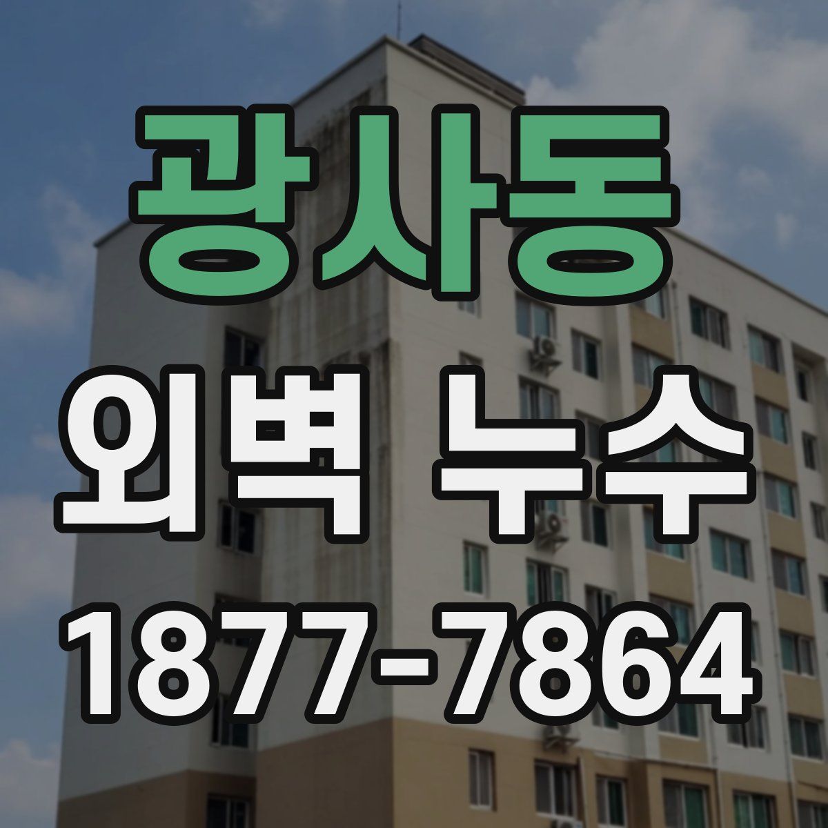 광사동 외벽 누수