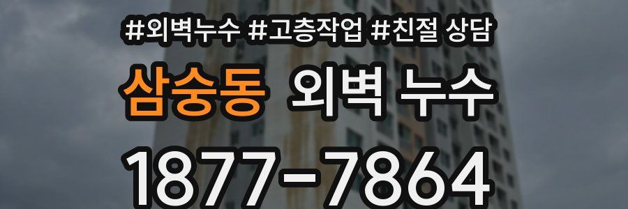 삼숭동 외벽 누수
