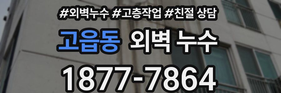 고읍동 외벽 누수